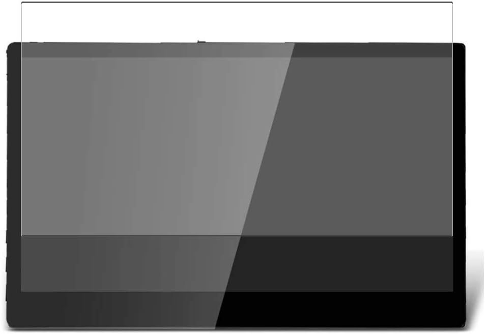 Película protectora de pantalla de vidrio templado, compatible con monitor de pantalla uluck de 15.6 pulgadas (solo cubierta de área activa)