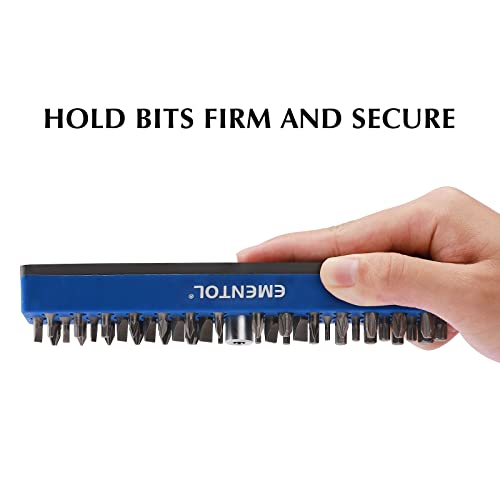 Ementol 2Pcs 1/4" Magnetic Bits Holder Set - Green And Blue, 86Pcs Hole, Bit Organizer With Strong Magnetic, Magnetic Bits Organizer, 2 Pieces #TOP4