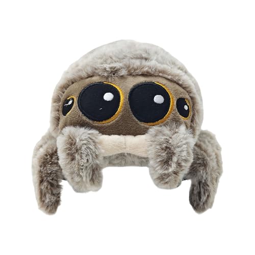 Agarte Spider Plush Toy, 8.2 Inch Soft & Realistic Stuffed Spider with Big Eyes, Cute Halloween Simulation Animal Plush, Cute Home Decoration, Halloween Christmas Birthday Gift for Boys Girls Adults