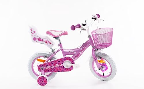 SCH Bici Pink Love, Bicicletta Bambino, Rosa, 12"