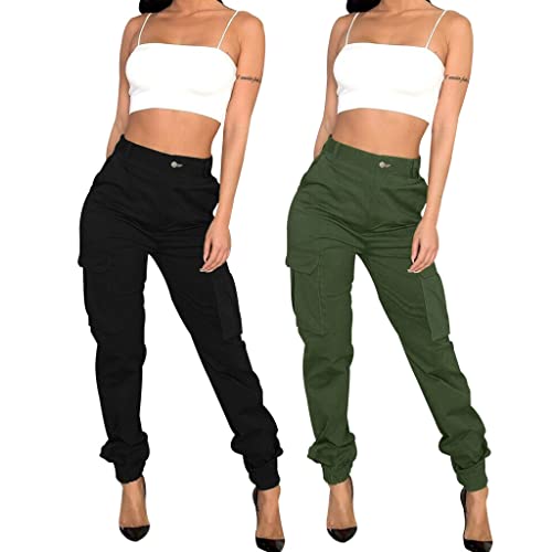 Black Cargo Pants Womens Joggers With Pockets Slim Outdoor Hiking Pants Lounge Sweatpants Athletic Works Pants #TOP6