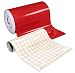 Red Glossy Roll of Oracal 651 Permanent Adhesive-Backed Vinyl for Craft Cutters, Punches and Vinyl Sign Cutters (12 Inch x 20 Foot + transfer paper roll)