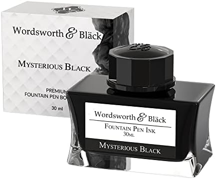 Wordsworth and Black Fountain Pen Ink Bottle (50 ml) Premium Luxury Edition, [Lavender Purple] Fountain Pens Bottled Ink; Classic Designed Bottle Smooth Flow 50 ml