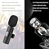 Wireless Lavalier Microphones for iPhone Android, Wireless Lapel Microphone with Lightning/USB-C Plug-Play, Clip on Mic for Video Recording, Interview, Podcast, Vlog, YouTube