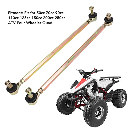 1 Paar 330-mm-Spurstangensatz, Kugelgelenk, ATV-Spurstangensatz für 50 cc 70 cc 90 cc 110 cc 125 cc 150 cc 200 cc 250 cc ATV Allrad Quad