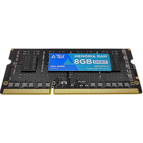 Memória DDR3 8GB 1600MHz para Notebook Formato SO-DIMM - Alto Desempenho
