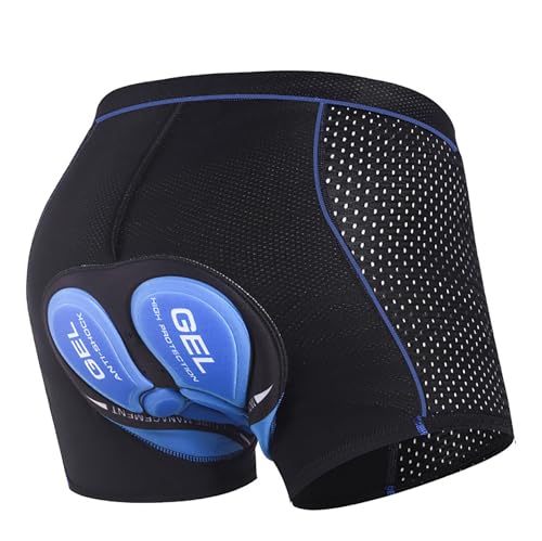 Alidamo Roupa íntima masculina de ciclismo, short respirável, secagem rápida, esponja de gel acolcho