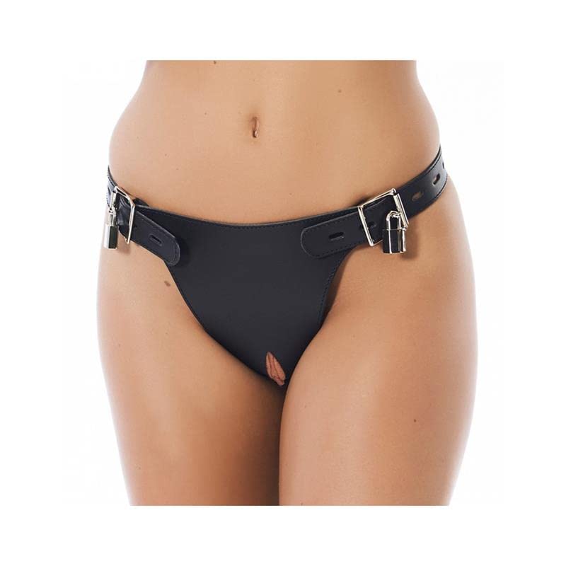 Rimba Ceinture De Chasteté Avec Cadenas Noir