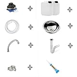 Kit completo para la creación de bricolaje. El kit se completa con todos los accesorios para hacer su propio fregadero, independiente del agua y la electricidad, con materiales de alta calidad.