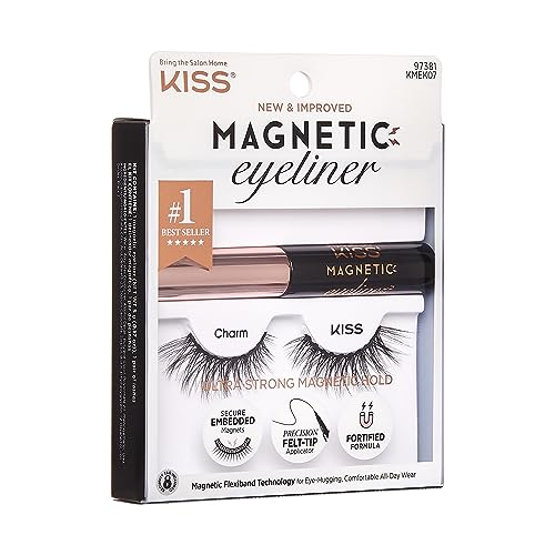 KISS Charm Magnetic Eyelashes and Biotin Infused Eyeliner Kit #TOP27