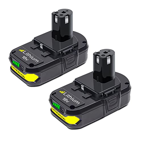 DTK Replacement for Ryobi 18V Battery ONE+ P102 P103 P104 P105 P107 P108 Compatible with Ryobi 18V Cordless Powertools 3.5Ah Batteries (2 Packs)