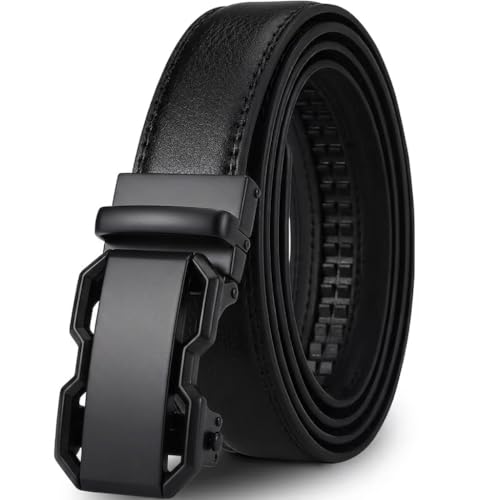 Image of WildHorn Men's Genuine Leather Belt for Men| Premium Auto-Lock Buckle | Adjustable up to 48 inch | Formal & Casual Wear | Micro-Adjust Fit | Stylish Gift Box Included