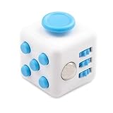 Fidget Cube Relieves Stress And Anxiety for Children and Adults Blue/White (07 )