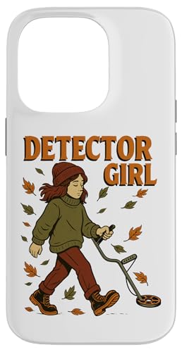 DETECTOR-GIRL, 金属探知機 アクセサリー 宝物を探す 金属探知機 スマホケース iPhone 14 Pro 用