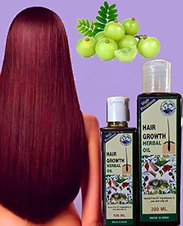 50ml HAIR GROWTH HERBAL OIL for women thin hair / Natural Herbal Pure Oil Products 1 Pcs 50 ML for 5 Nos / by A.L.KISHORES - KUMBAM BRAND - Generic