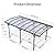 Real Relax Carport 10 x 19 ft Heavy Duty Metal, Outdoor Aluminum Arch-Roof Canopy with Polycarbonate Panel for Cars, Boats & Ideal Shelter, Grey