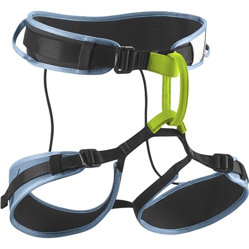 Arnés Edelrid S-M shark blue de montaña para escaladores que buscan ligereza en roca