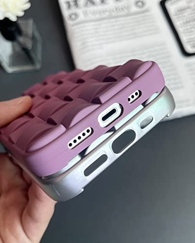 Ginkgonut Compatible With Iphone 14 Plus Case For Women/Girls, Cute 3D Laid Desgin Soft Silicone Shockproof Raised Bumper Corners Case For Iphone 14 Plus （Silver） #TOP5