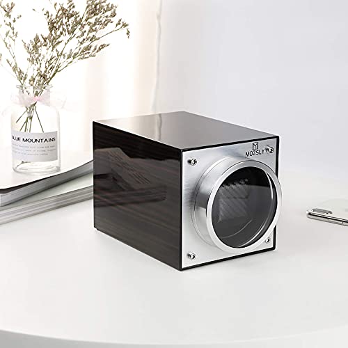 Mozsly Single Watch Winder For Automatic Watches Battery Powered Ac Adapter 12 Rotation Modes Winding Box With Quiet Motor Red #TOP5