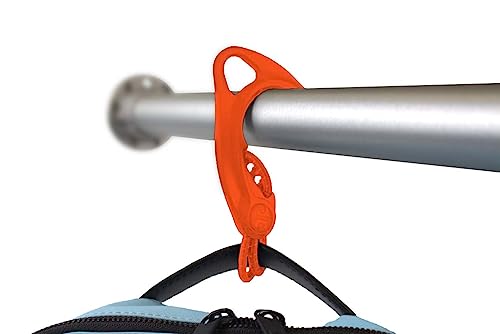 8TIMBER Gear Hook Orange 5-Pack — Lightweight + Versatile Hanger for Backpacks, Cars, Strollers, Purses, and Closet Storage Accessory - Image 3