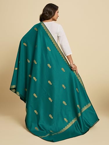 Image of Weavers Villa - Women's Beautiful Maroon Shawls, Stoles