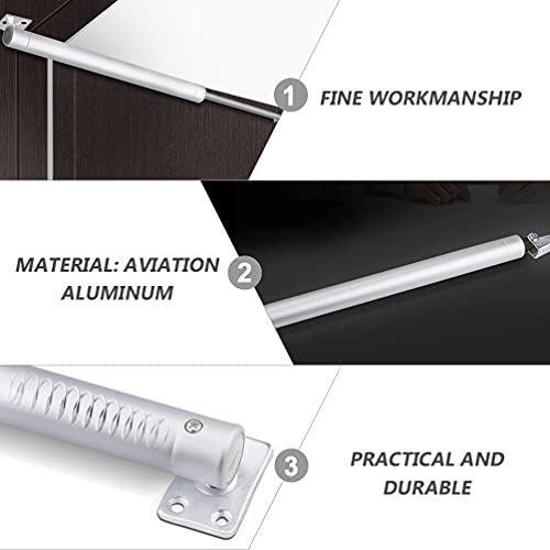 Doitool Heavy Duty Door Closer Aluminum Pneumatic Standard Closing Hinge Replacement Automatic Security Door Closer For Storm Screen Doors 15-30Kg #TOP6