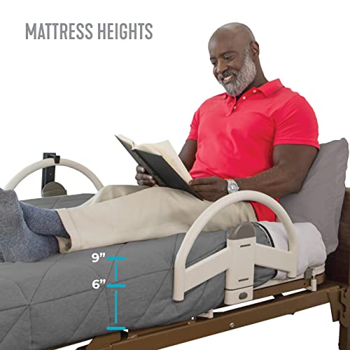 Stander Ez Click Bed Handle, Hospital Bed Rail, Safety Assist Medical Rail For Seniors, Long Term Care For Elderly, Set Of 2 #TOP6