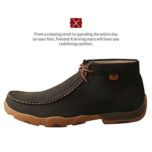 Twisted X Men's Chukka Driving Moc, Rubberized Brown, 10.5M #TOP2