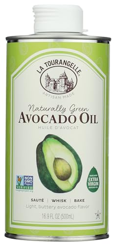 La Tourangelle Avocado Oil 16.9 Fl Oz, All-Natural, Artisanal, Great for Salads, Fruit, Fish or Vegetables, Buttery Flavor