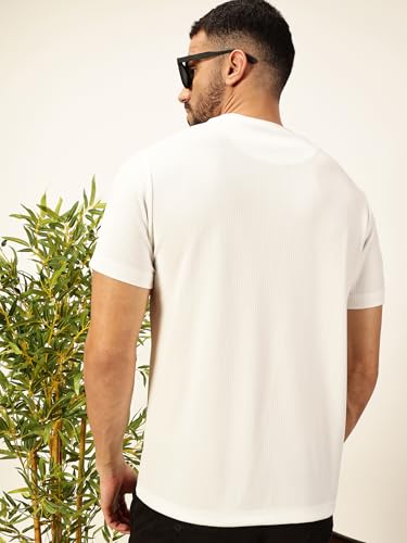 Image of Thomas Scott Men's | Solid | Half Sleeve | Slim Fit | Poly Blend | Crew Collar | Casual Tshirt