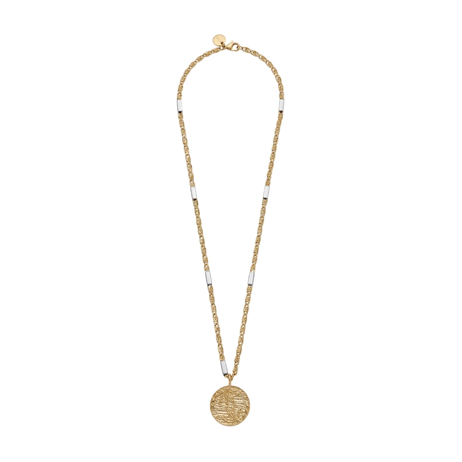Purelei Herren Palm Coin Kette Edelstahl Bicolor 55-60 cm