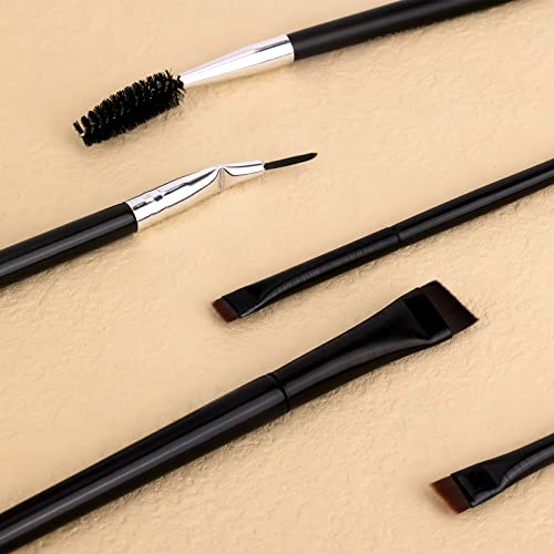 Savita 5Pcs Makeup Brush, Angled Brow Brush Eyeliner Brush Kit Eyeliner Brush Fine Angled Fine Angled Eyeliner Brush For Gel Liquid Eyelashes Eyebrows Eye Cosmetics #TOP2