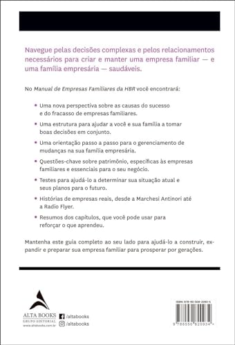 Harvard Business Review Manual de Empresas Familiares: Como Construir e Manter uma Empresa Bem-suced