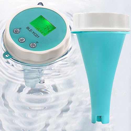 Watertestmeter 6 in 1, Tester Zwembad Spa Waterkwaliteit Analyzer met sonde Digitale testmeter, PH CL EC TDS ORP-temperatuur for zwembad, aquarium, laboratorium