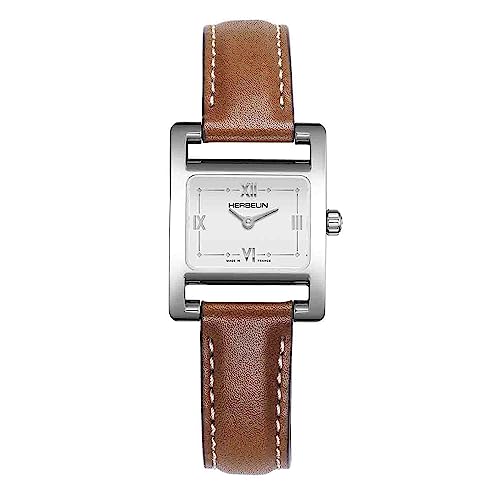 Montre Herbelin 5th AVENUE femme en acier et cuir de luxe fait main