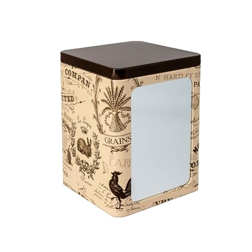 Maqa Portatovaglioli da Bar a Molla in Latta – Porta Tovaglioli da Tavolo – Accessori Bar Resistenti, Ricarica Facile, 10x9x13 cm (Vintage)