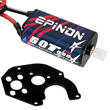 050 50T Brushed Motor with Metal Mount for AXIAL SCX24 Motor Bronco C10 JLU Gladiator Deadbolt B17 1/24 Axial SCX24 Upgrade Parts