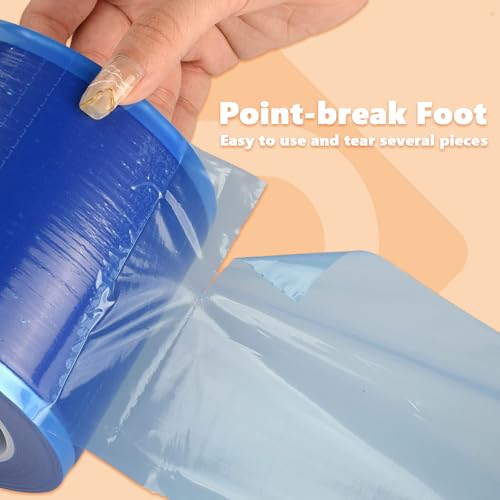 PEPAX Prämie Barrierefolie - 1200 Blätter 15,2 x 10,1CM Barrierefolienrolle Blau Dental Einweg zum Schutz vor Infektionen
