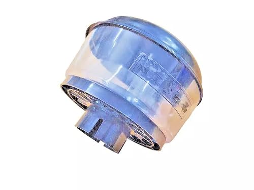 REVMASTER Tractor Air Pre Cleaner with 2.5 Inch Inlet, 180mm Transparent Bowl, 7 Inch Height – Heavy-Duty Dust and Debris Separator for Agricultural & Off-Road Equipment