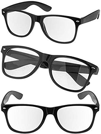 OUTLETISSIMON® Occhiali Nerd Neri Nero Opaco Matto Unisex Montatura Vista  Vintage NEUTRI Fashion RIPOSANTE : Amazon.it: Abbigliamento