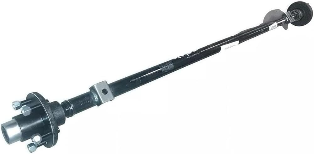 2000# Axle Beam - for Harbor Freight Boat Trailer axle - Trailer axle Parts - Boat Trailer axles for hubs - Trailer Axel kit - The Size is: 60" Hub Face 5 Lug Hubs