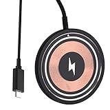 Yajimsa Caricabatterie per telefoni Cordless, Caricabatterie per da 15 W, Caricabatterie Wireless con capacità di Ricarica Rapida, Caricatore da Parete, Compatibile con Il Telefono