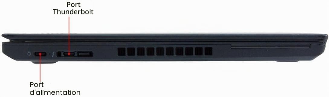 Lenovo ThinkPad T480 Ordinateur portable professionnel 14" FHD Intel Core i5-7300U, 8 Go de RAM, SSD 256 Go, clavier QWERTY américain, Windows 11 Pro (reconditionné)