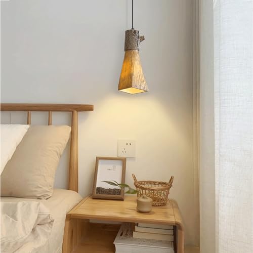 Luminaire décoratif haut de gamme E27 effet souche sculptée - 5