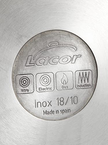 Poêle inox LACOR 40625 Vitrocor de 25cm induction et vitrocéramique