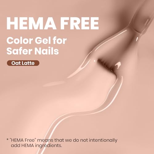 Image of Beetles Nude Brown Gel Polish - 15ML Full Size HEMA-Free Natural Nude Jelly Gel Polish Nail Concealer Color Sheer Translucent Effect Soak Off UV Oat Latte Collection Nail Art Manicure Gifts