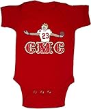 Shedd Shirts 49ers McCaffrey CMC Pic Baby 1 Piece 12 Month Red