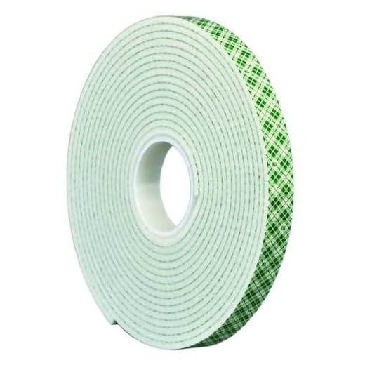 3M Natural Polyurethane Double Coated Foam Tape, 3/4" x 5 yards