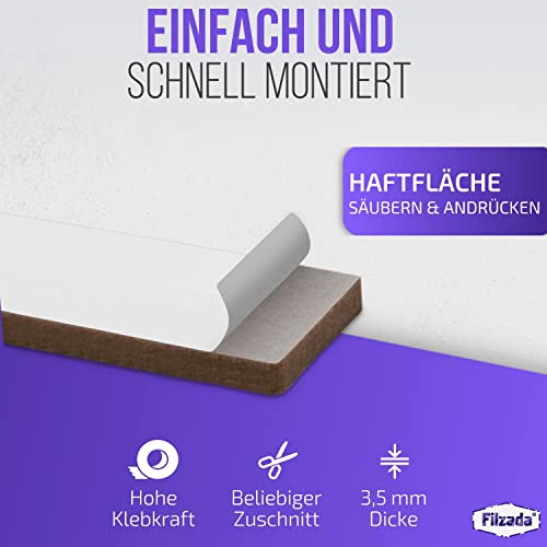 Filzada® 2x Feltrini autoadesivi - Rotolo (100 x