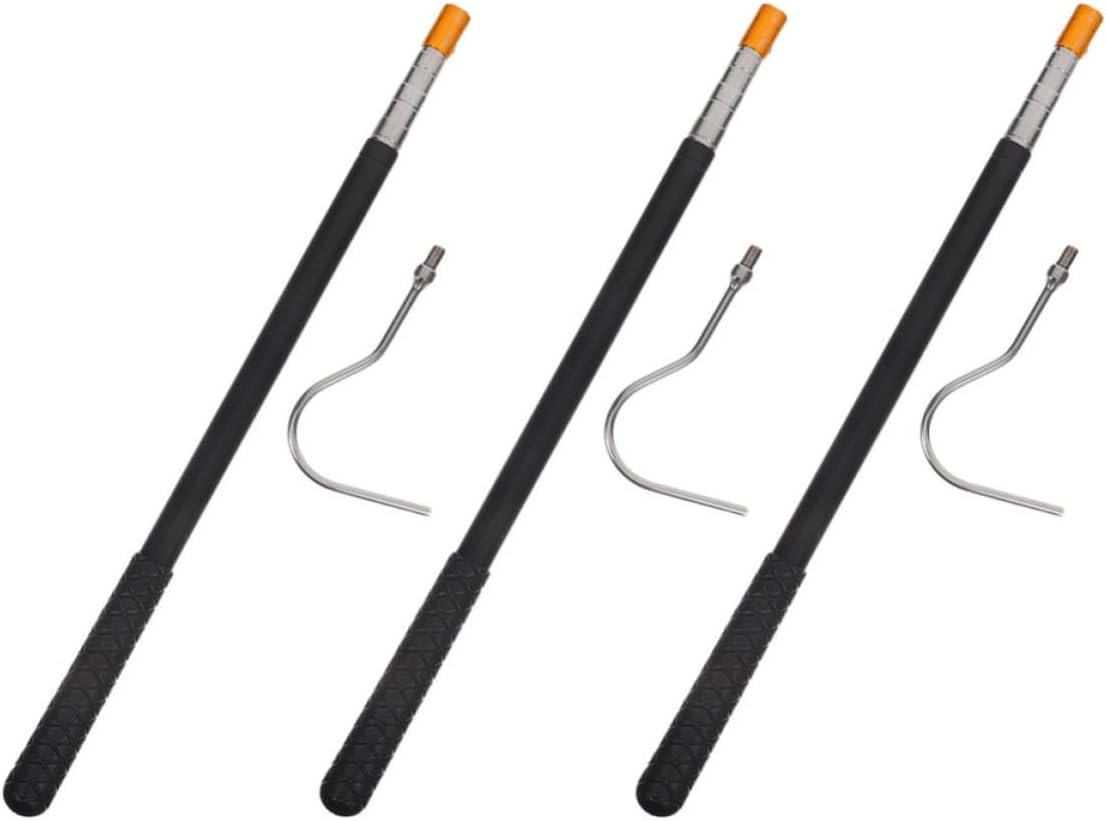 3 Pcs Stainless Steel Loft Ladder Pull down Hook for Attic Windows